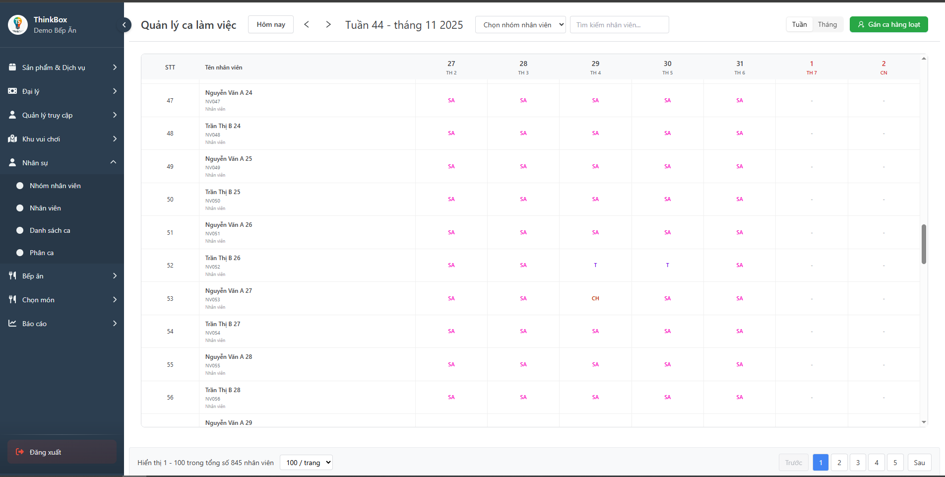 Giao diện bán vé lẻ